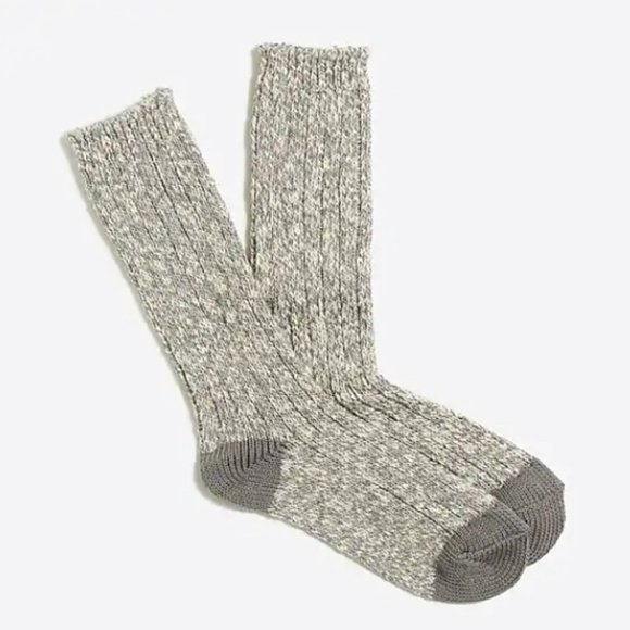 J. Crew Accessories Nwt Womens Jcrew Camp Socks Marled Gray Color